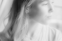 in white